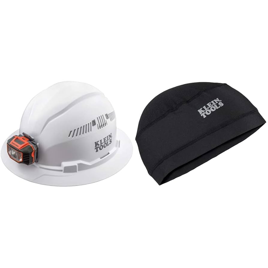 Klein Tools Hard Hat and Cooling Helmet Liner Bundle